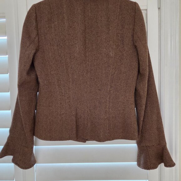 Designer Blazer, Brown Pattern, Size 8 NWT - Picture 2 of 3